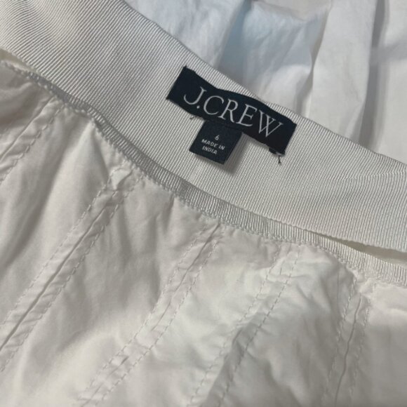 J.Crew Re-Imagined NWOT White Midi Skirt - Size 6 - Full Silhouette Sustainable - Picture 4 of 5
